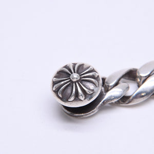 極美品 CHROME HEARTS クロムハーツ CLSC CHN LNK 13LINK クラシックチェーンリンク クリップ ブレスレット 13リンク 重量約120.49g 中古 4a007124