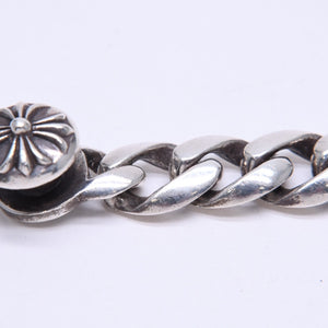 極美品 CHROME HEARTS クロムハーツ CLSC CHN LNK 13LINK クラシックチェーンリンク クリップ ブレスレット 13リンク 重量約120.49g 中古 4a007124