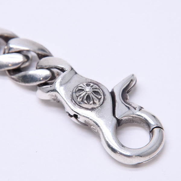 極美品 CHROME HEARTS クロムハーツ CLSC CHN LNK 13LINK クラシックチェーンリンク クリップ ブレスレット 13リンク 重量約120.49g 中古 4a007124