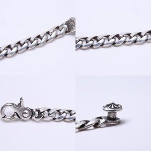 極美品 CHROME HEARTS クロムハーツ CLSC CHN LNK 13LINK クラシックチェーンリンク クリップ ブレスレット 13リンク 重量約120.49g 中古 4a007124