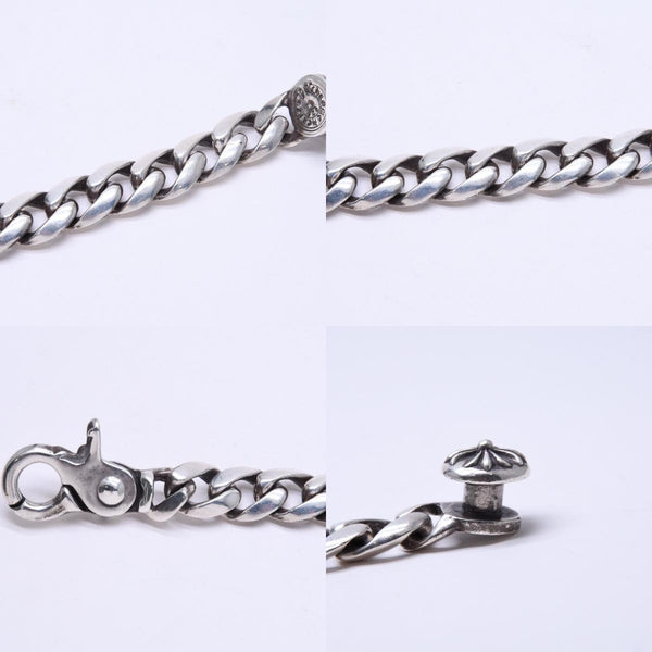 極美品 CHROME HEARTS クロムハーツ CLSC CHN LNK 13LINK クラシックチェーンリンク クリップ ブレスレット 13リンク 重量約120.49g 中古 4a007124
