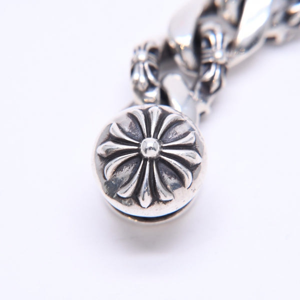 極美品 CHROME HEARTS クロムハーツ FNCY CHN LNK 15LINK ファンシーチェーンリンク クリップ ブレスレット 15リンク 重量約137.25g 中古 4a007125