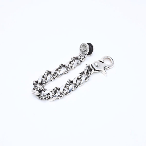 極美品 CHROME HEARTS クロムハーツ FNCY CHN LNK 15LINK ファンシーチェーンリンク クリップ ブレスレット 15リンク 重量約137.25g 中古 4a007125
