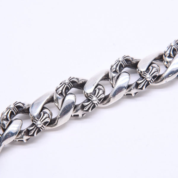 極美品 CHROME HEARTS クロムハーツ FNCY CHN LNK 15LINK ファンシーチェーンリンク クリップ ブレスレット 15リンク 重量約137.25g 中古 4a007125