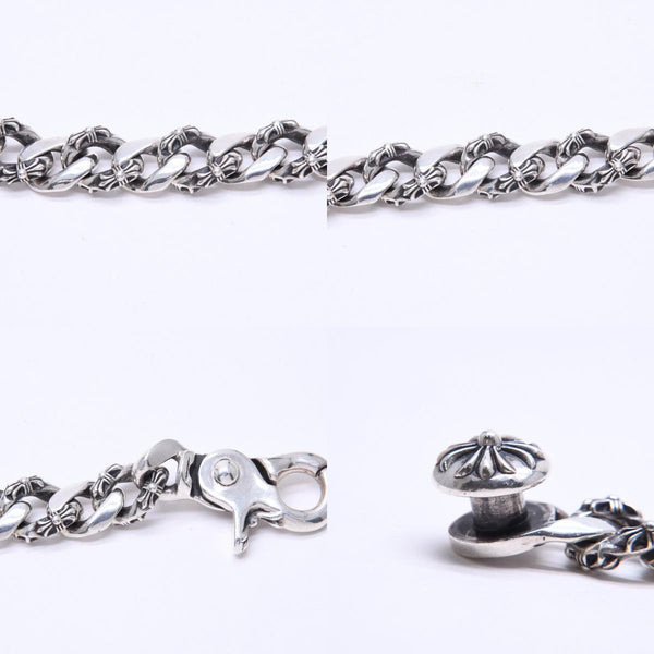 極美品 CHROME HEARTS クロムハーツ FNCY CHN LNK 15LINK ファンシーチェーンリンク クリップ ブレスレット 15リンク 重量約137.25g 中古 4a007125