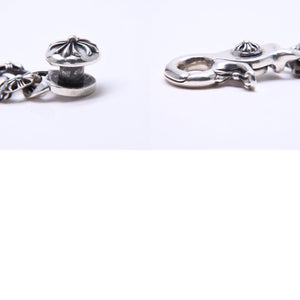 極美品 CHROME HEARTS クロムハーツ FNCY CHN LNK 15LINK ファンシーチェーンリンク クリップ ブレスレット 15リンク 重量約137.25g 中古 4a007125