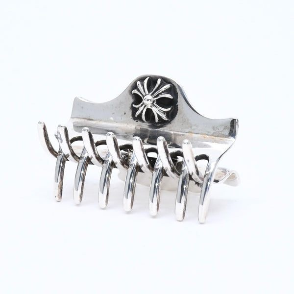 極美品 CHROME HEARTS クロムハーツ HAIR CLIP CH PLUS ヘアクリップ CHプラス 重量約22.49g スターリングシルバー 中古 4a007129