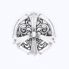 極美品 CHROME HEARTS クロムハーツ PEACE MEDALLION ピース メダリオン ペンダントトップ 重量約86.55g シルバー925 中古 4a007136