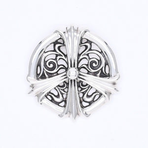 極美品 CHROME HEARTS クロムハーツ PEACE MEDALLION ピース メダリオン ペンダントトップ 重量約86.55g シルバー925 中古 4a007136
