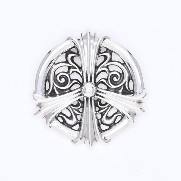 極美品 CHROME HEARTS クロムハーツ PEACE MEDALLION ピース メダリオン ペンダントトップ 重量約86.55g シルバー925 中古 4a007136