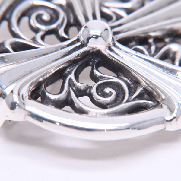 極美品 CHROME HEARTS クロムハーツ PEACE MEDALLION ピース メダリオン ペンダントトップ 重量約86.55g シルバー925 中古 4a007136