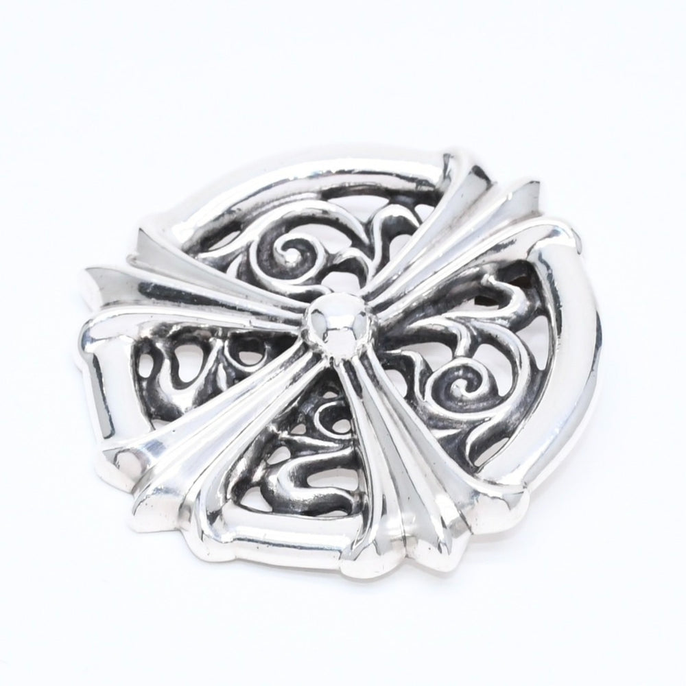 極美品 CHROME HEARTS クロムハーツ PEACE MEDALLION ピース メダリオン ペンダントトップ 重量約86.55g シルバー925 中古 4a007136