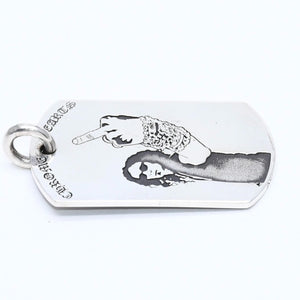 CHROME HEARTS クロムハーツ D/TAG LRG RS FU AMERICAN FLAG リチャード スターク ラージドッグタグ 重量約24.44g 美品 中古 4a007126