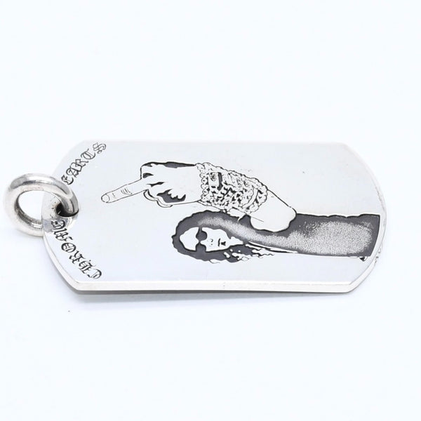 CHROME HEARTS クロムハーツ D/TAG LRG RS FU AMERICAN FLAG リチャード スターク ラージドッグタグ 重量約24.44g 美品 中古 4a007126