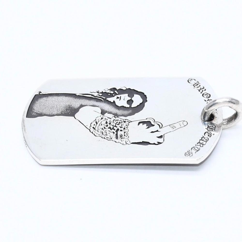 CHROME HEARTS クロムハーツ D/TAG LRG RS FU AMERICAN FLAG リチャード スターク ラージドッグタグ 重量約24.44g 美品 中古 4a007126