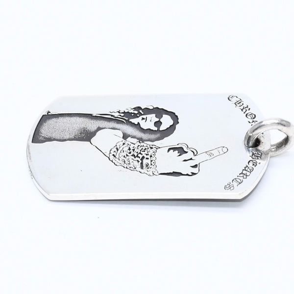 CHROME HEARTS クロムハーツ D/TAG LRG RS FU AMERICAN FLAG リチャード スターク ラージドッグタグ 重量約24.44g 美品 中古 4a007126
