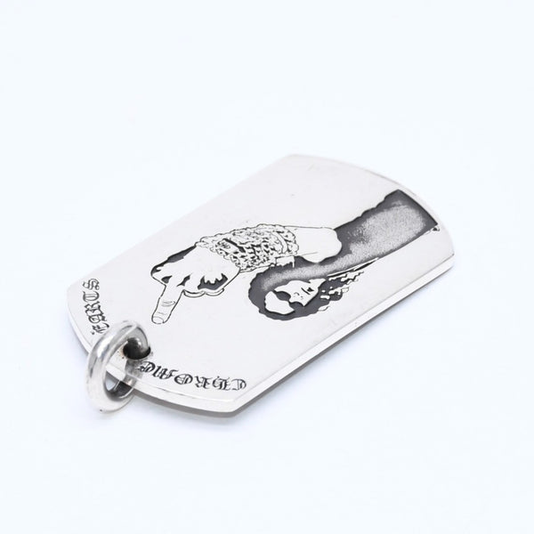 CHROME HEARTS クロムハーツ D/TAG LRG RS FU AMERICAN FLAG リチャード スターク ラージドッグタグ 重量約24.44g 美品 中古 4a007126