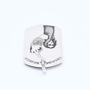 CHROME HEARTS クロムハーツ D/TAG LRG RS FU AMERICAN FLAG リチャード スターク ラージドッグタグ 重量約24.44g 美品 中古 4a007126