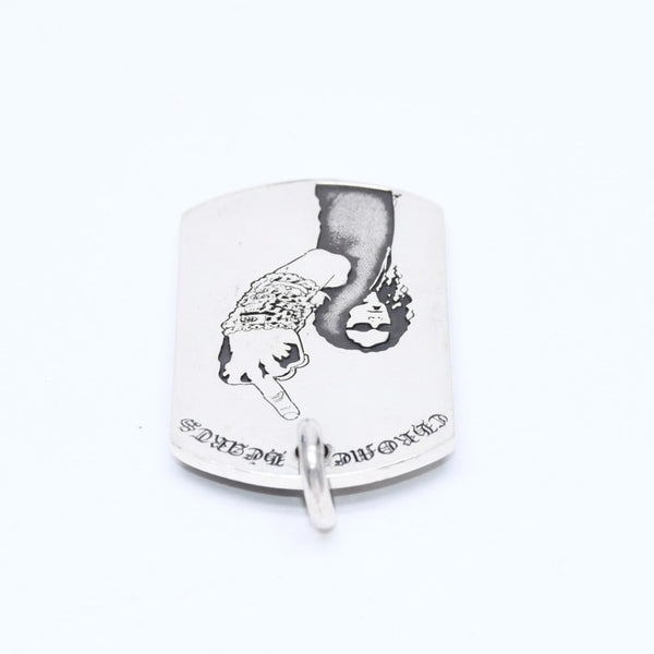 CHROME HEARTS クロムハーツ D/TAG LRG RS FU AMERICAN FLAG リチャード スターク ラージドッグタグ 重量約24.44g 美品 中古 4a007126