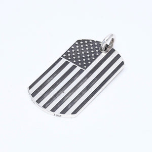 CHROME HEARTS クロムハーツ D/TAG LRG RS FU AMERICAN FLAG リチャード スターク ラージドッグタグ 重量約24.44g 美品 中古 4a007126