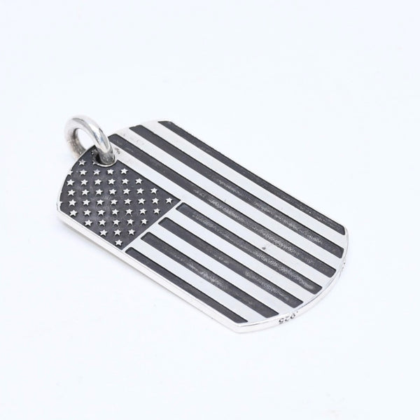 CHROME HEARTS クロムハーツ D/TAG LRG RS FU AMERICAN FLAG リチャード スターク ラージドッグタグ 重量約24.44g 美品 中古 4a007126