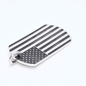 CHROME HEARTS クロムハーツ D/TAG LRG RS FU AMERICAN FLAG リチャード スターク ラージドッグタグ 重量約24.44g 美品 中古 4a007126
