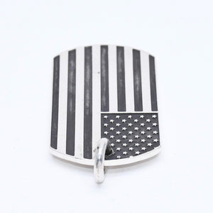 CHROME HEARTS クロムハーツ D/TAG LRG RS FU AMERICAN FLAG リチャード スターク ラージドッグタグ 重量約24.44g 美品 中古 4a007126