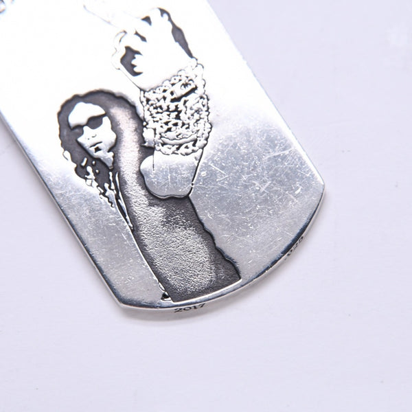 CHROME HEARTS クロムハーツ D/TAG LRG RS FU AMERICAN FLAG リチャード スターク ラージドッグタグ 重量約24.44g 美品 中古 4a007126