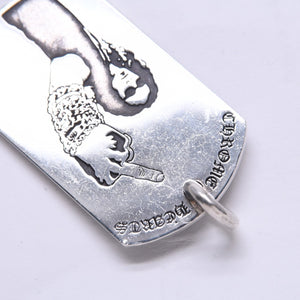 CHROME HEARTS クロムハーツ D/TAG LRG RS FU AMERICAN FLAG リチャード スターク ラージドッグタグ 重量約24.44g 美品 中古 4a007126