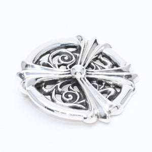 極美品 CHROME HEARTS クロムハーツ PEACE MEDALLION ピース メダリオン ペンダントトップ 重量約86.55g シルバー925 中古 4a007136