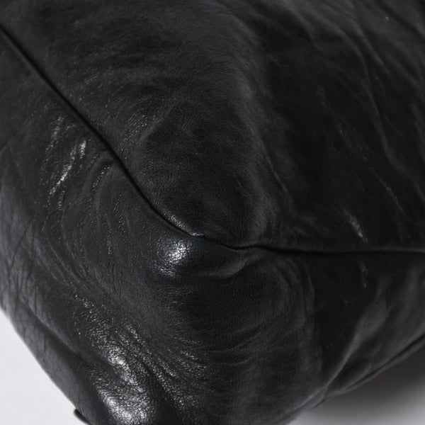 BALENCIAGA バレンシアガ THE FIRST ザ ファースト ハンドバッグ 103208 レザー ブラック アンティークゴールド金具 美品 中古 4a007137