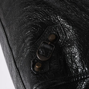 極美品 BALENCIAGA バレンシアガ ハンドバッグ ブラック クラシックシティ ミディアム 505550 シルバー金具 中古 4a007192