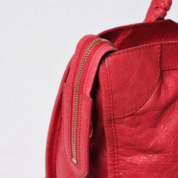 BALENCIAGA バレンシアガ 2WAY ハンドバッグ ショルダーバッグ ジャイアントシティ 281770 ピンク ゴールド金具 美品 中古 4a007183