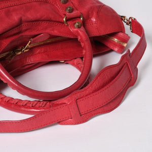 BALENCIAGA バレンシアガ 2WAY ハンドバッグ ショルダーバッグ ジャイアントシティ 281770 ピンク ゴールド金具 美品 中古 4a007183