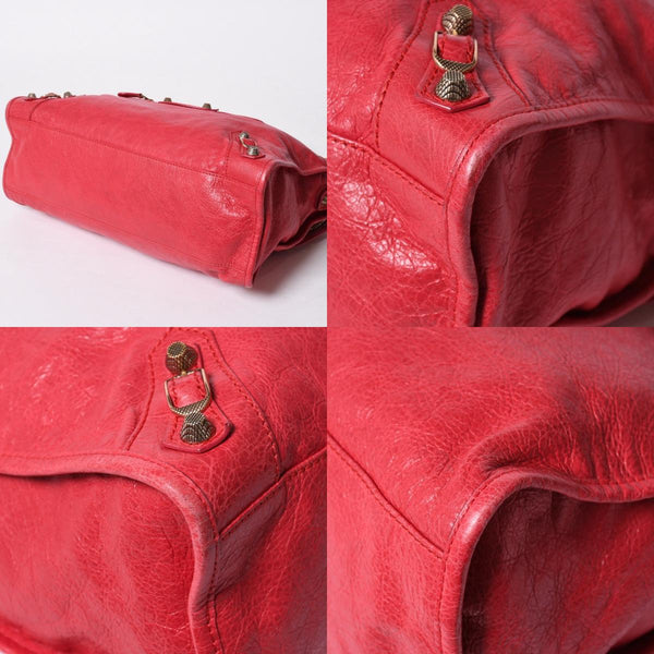 BALENCIAGA バレンシアガ 2WAY ハンドバッグ ショルダーバッグ ジャイアントシティ 281770 ピンク ゴールド金具 美品 中古 4a007183