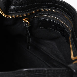 極美品 BALENCIAGA バレンシアガ クラシック メタリック エッジ ミニ シティ 2WAYバッグ 390160 レザー ブラック 中古 4a007139