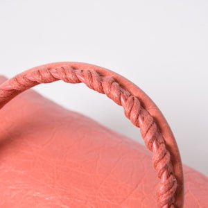 極美品 BALENCIAGA バレンシアガ Classic Mini Twiggy クラシック ミニ ツィギー 2WAYバッグ 331684 レザー ピンク ゴールド金具 中古 4a007138