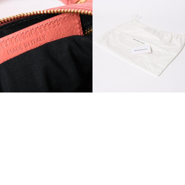 極美品 BALENCIAGA バレンシアガ Classic Mini Twiggy クラシック ミニ ツィギー 2WAYバッグ 331684 レザー ピンク ゴールド金具 中古 4a007138