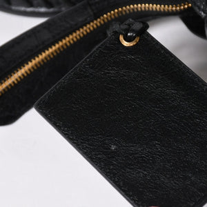 BALENCIAGA バレンシアガ クラシック シティ スモール ハンドバッグ 431621 レザー ブラック ゴールド金具 美品 中古 4a007140