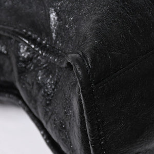 BALENCIAGA バレンシアガ クラシック シティ スモール ハンドバッグ 431621 レザー ブラック ゴールド金具 美品 中古 4a007140