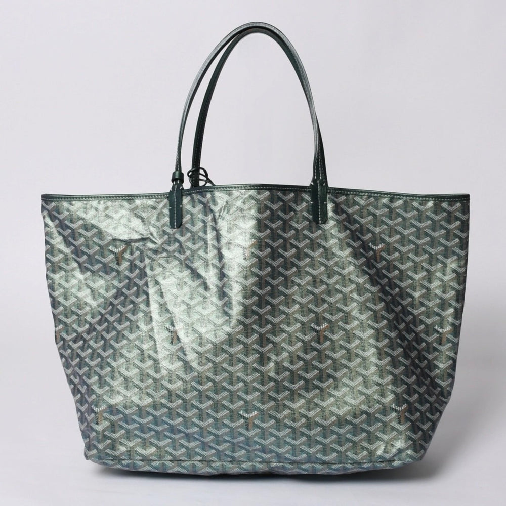 GOYARD ゴヤール Saint Louis GM サンルイGM トートバッグ CHN020247 メタリックグリーン 2024年限定 美品 中古 4a000985