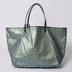 GOYARD ゴヤール Saint Louis GM サンルイGM トートバッグ CHN020247 メタリックグリーン 2024年限定 美品 中古 4a000985