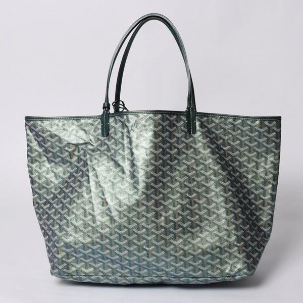 GOYARD ゴヤール Saint Louis GM サンルイGM トートバッグ CHN020247 メタリックグリーン 2024年限定 美品 中古 4a000985