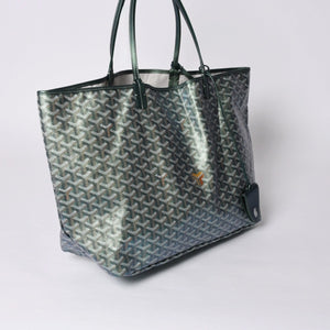 GOYARD ゴヤール Saint Louis GM サンルイGM トートバッグ CHN020247 メタリックグリーン 2024年限定 美品 中古 4a000985