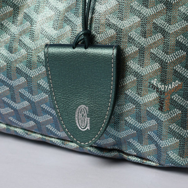 GOYARD ゴヤール Saint Louis GM サンルイGM トートバッグ CHN020247 メタリックグリーン 2024年限定 美品 中古 4a000985