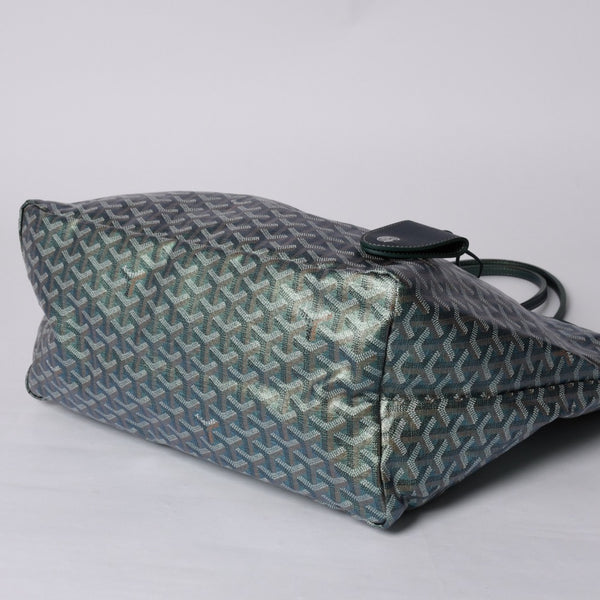 GOYARD ゴヤール Saint Louis GM サンルイGM トートバッグ CHN020247 メタリックグリーン 2024年限定 美品 中古 4a000985