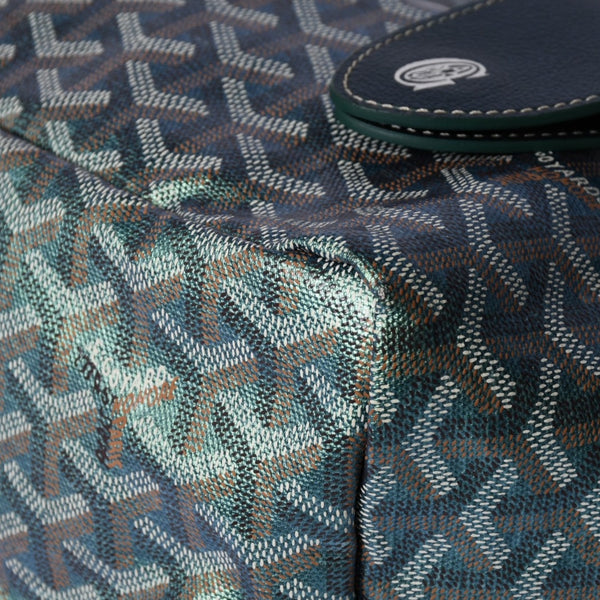 GOYARD ゴヤール Saint Louis GM サンルイGM トートバッグ CHN020247 メタリックグリーン 2024年限定 美品 中古 4a000985