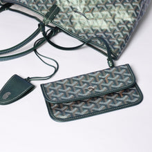 画像をギャラリービューアに読み込む, GOYARD ゴヤール Saint Louis GM サンルイGM トートバッグ CHN020247 メタリックグリーン 2024年限定 美品 中古 4a000985