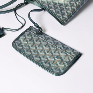 GOYARD ゴヤール Saint Louis GM サンルイGM トートバッグ CHN020247 メタリックグリーン 2024年限定 美品 中古 4a000985