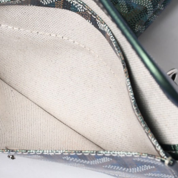 GOYARD ゴヤール Saint Louis GM サンルイGM トートバッグ CHN020247 メタリックグリーン 2024年限定 美品 中古 4a000985